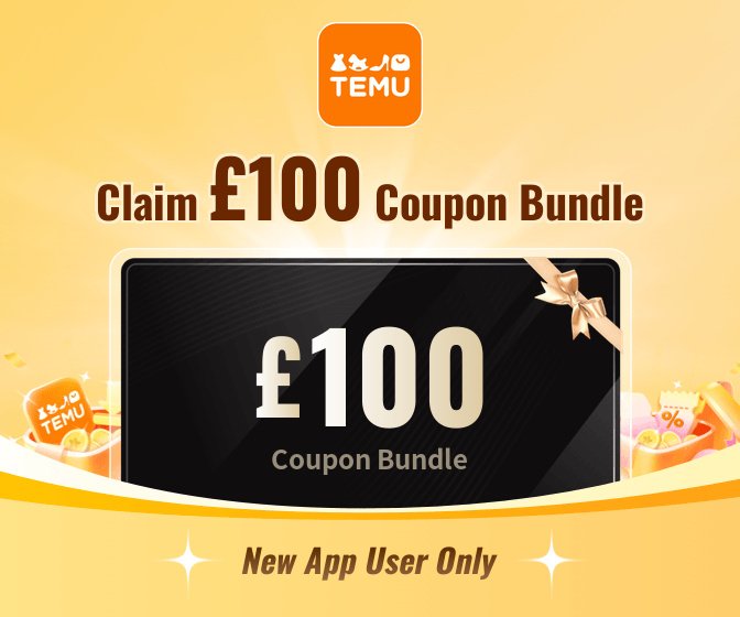 £100 Temu Coupon Bundle